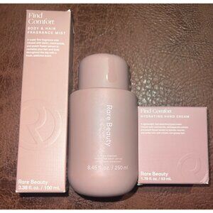 Rare Beauty Body Hair Fragrance Mist, Hydrating Hand Cream and Body Lotion Set
